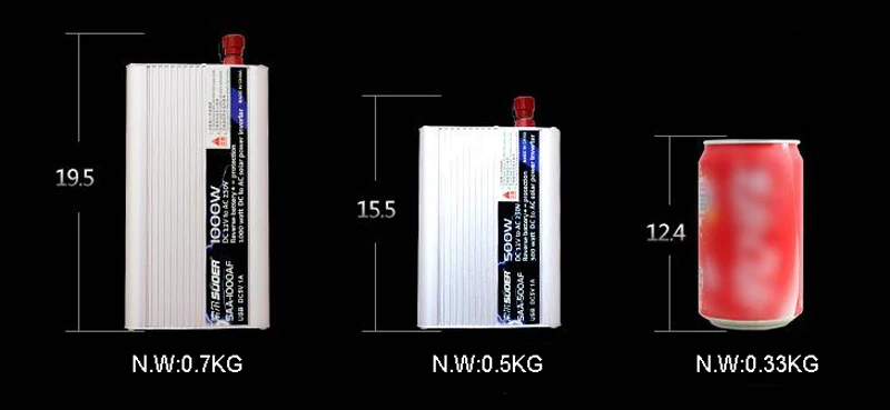 Suoer 1000 Вт DC12V к AC220V автомобильный инвертор с модифицированной синусоидальной волной/автомобильный инвертор с 5 В usb-портом/Бытовая Техника инвертор