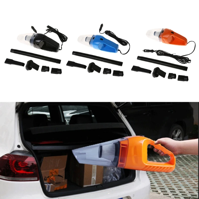 

New 1 Set Auto Car DC 12V 150W Portable 6 In 1 Handheld Vacuum Cleaner Wet/Dry Dust w/ 5m Cable High Quality