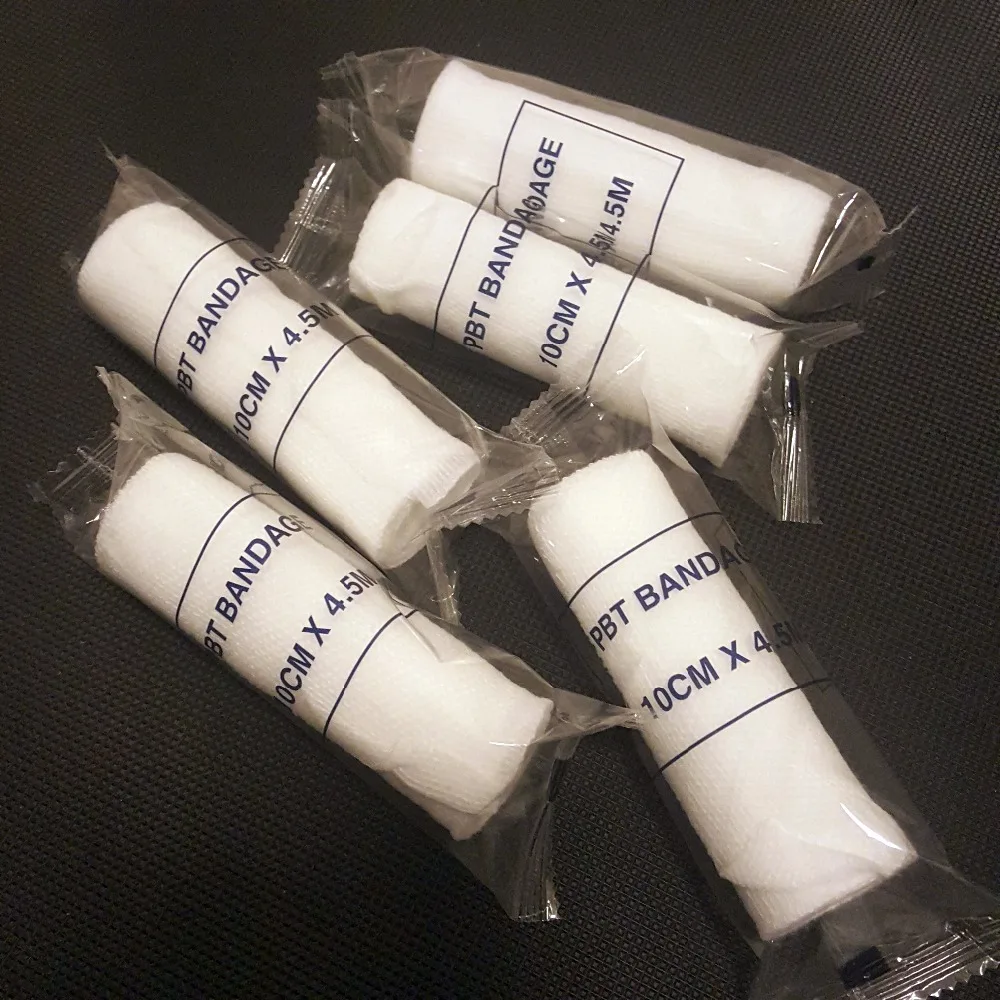20rolls/lot 10 см x 4,5 м эластичный бандаж из ПБТ аптечка рулон Марли перевязка раны медицинского ухода скорой помощи повязки