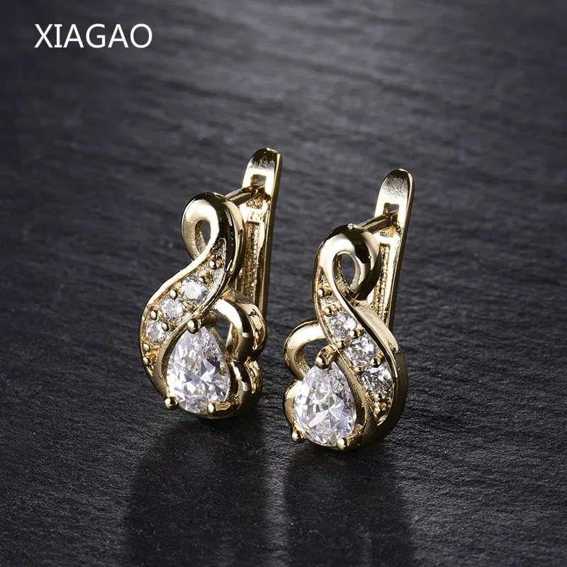 

XIAGAO Luxury Brand Fashion Earring for Women Zirconia Crystal Jewelry Designer Earrings 2016 New Arrival E194