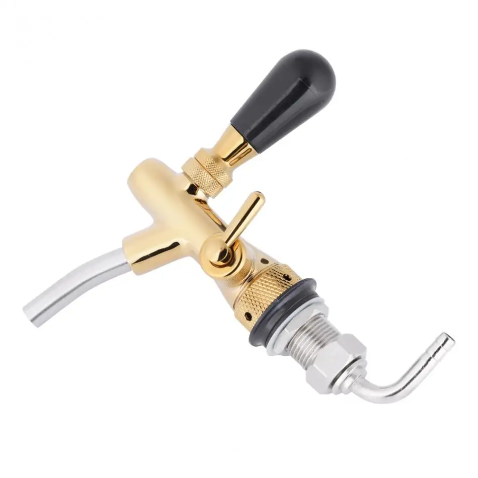 G5/8 Shank Adjustable Beer Tap Faucet Stainless Steel Flow Control Faucet Used In Home Bar Hand