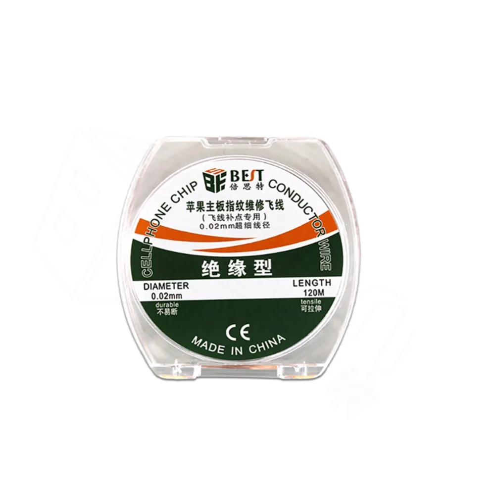 0.02mm x 120m PCB Maintenance Link Wire Insulated Soldering Wire Jump Line for Mobile Phone Computer Welding Repair Tools 0.02mm x 120m PCB Maintenance Link Wire Insulated Soldering Wire Jump Line for Mobile Phone Computer Welding Repair Tools
