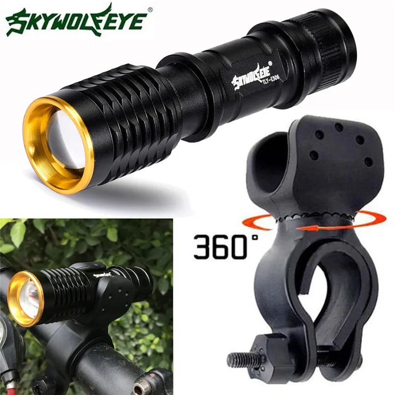 

LED 5000 Lumen Bicycle Light Bike Lights Front Torch Waterproof Flashlight Lamp + 360 degree adjusted Bike Mount #2M02