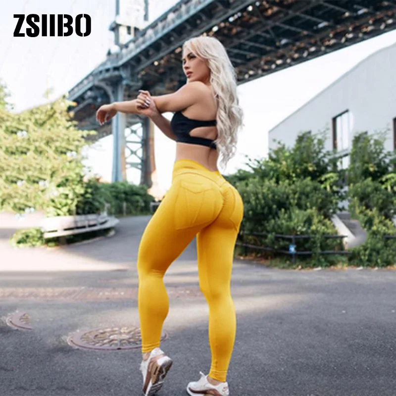 

Female Fitness Push Up Leggings Women Polyester Solid Casual high Waist Ankle-Length Plus Size Legins Workout Leggings Gymshark