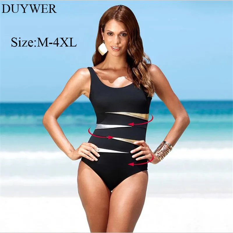 Plus Size Swimwear For Fat Women One Piece Swimsuit 4XL 3XL XXL Large