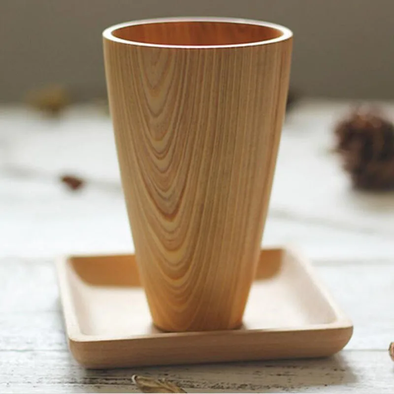 20 шт. натуральная деревянная чайная чашка в японском стиле Caneca Xicara деревянная пивная вода полезная для здоровья чашка ремесло кухонные принадлежности подарок ZA1199