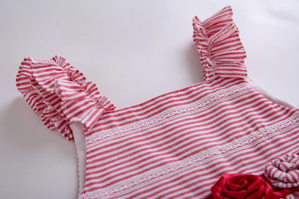 Pettigirl/Летняя одежда в красную полоску для маленьких девочек Штаны G DMCS203