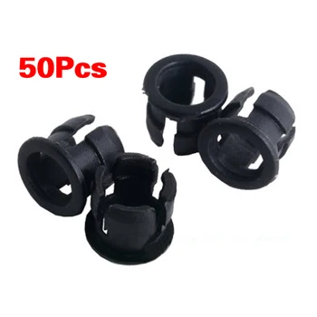 

THGS 50 5mm Black Plastic LED Holder Case Clip Display Panel