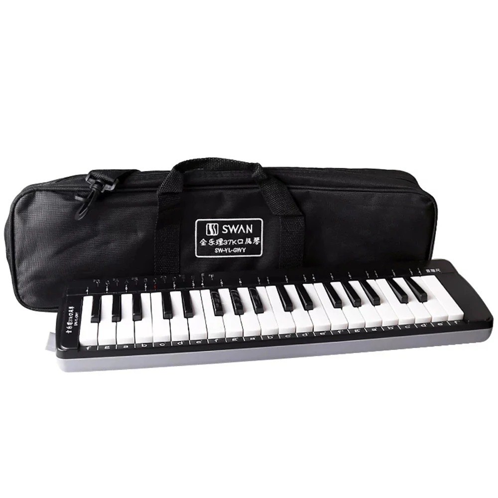Swan 37 Key Melodica Education Musical Instruments Black ABS Keyboard
