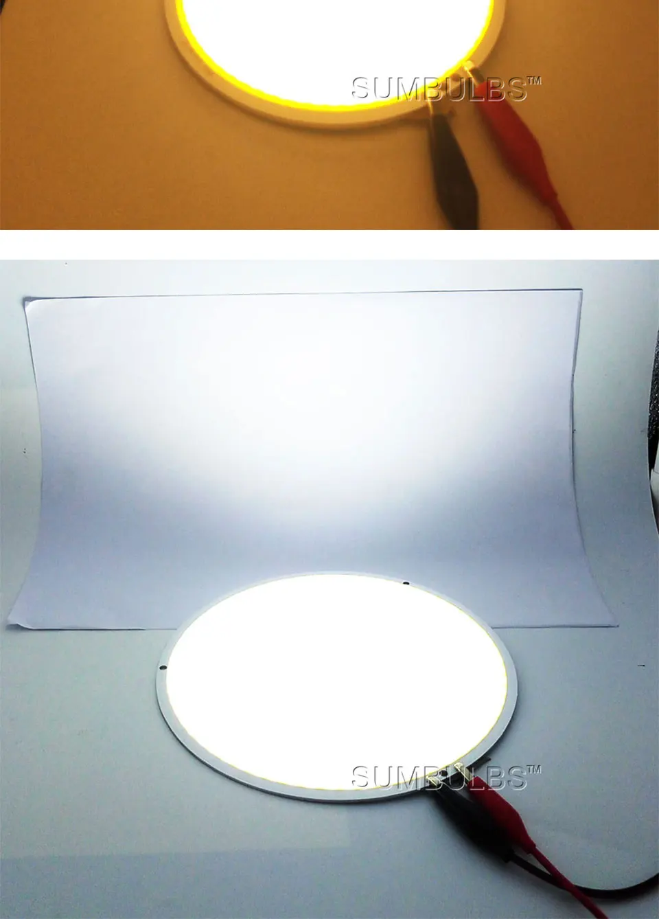 108MM 160MM 50W 200W Round COB LED Light 12V Ultral Bright Sun Lamp Bulb Warm Cold White for DIY DC 12-14V LED (14)