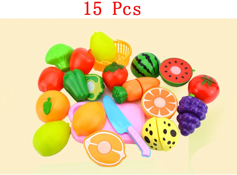 Набор для творчества, красочные пластиковые Кухонные ролевые игры, еда, фрукты, овощи, режущая игрушка для детей, обучающая игрушка, игровой домик, модель игрушки