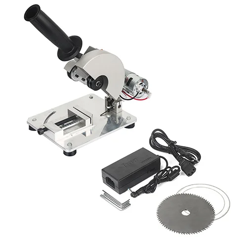 Machine Saw Blades Настольная циркулярная пила, микро-машина для резки, настольная миниатюрная Настольная пила, алюминиевый сплав, режущая машина, электрическая пила - Цвет: Machine Saw Blades