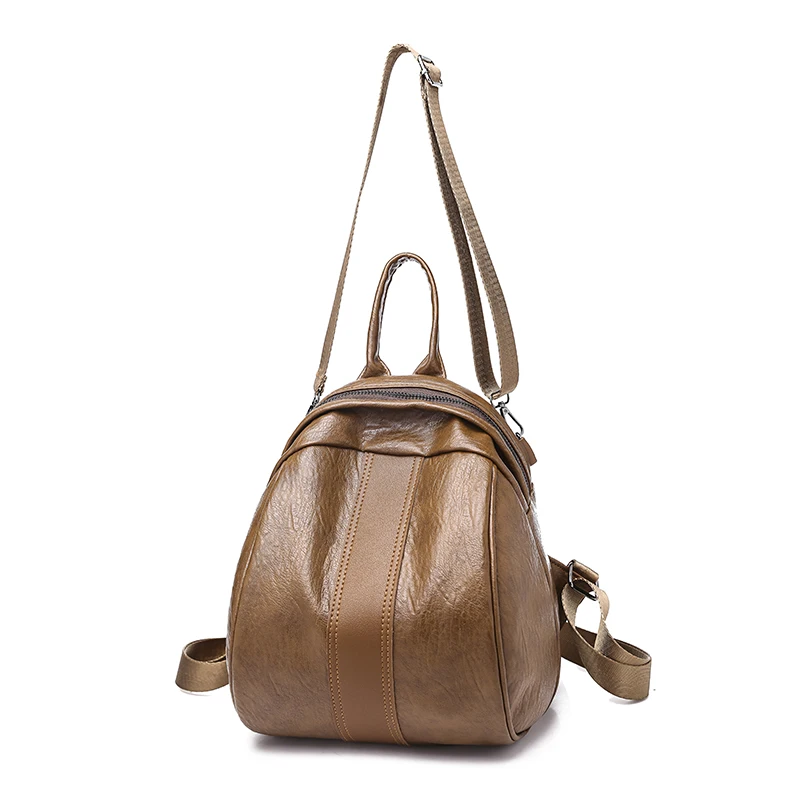 

New Women Small Backpack for School Style pu Leather Shoulder Bag For Girl Simple Design Women Casual Daypacks Travel Small Bags