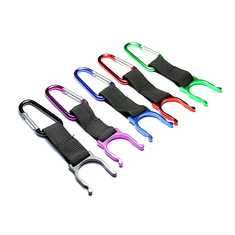 

1Pcs Camping Outdoor Carabiner Water Bottle Buckle Hook Holder Clip For Camping Survival Traveling Tools D0228
