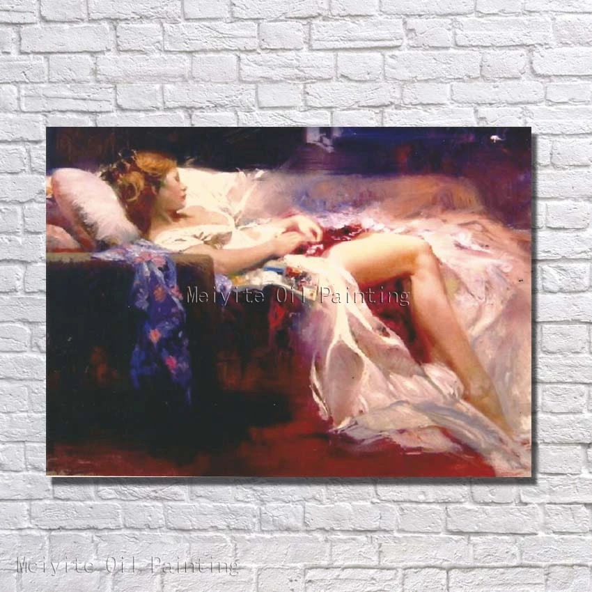 

2016 Top Fashion Wall Art Fallout Ba Oil Painting Canvas 100% Hand Painted Women On For Home Decortion Wall Pictures No Framed