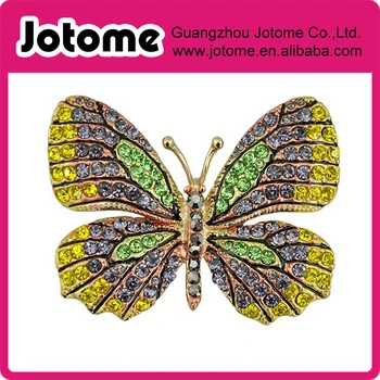 

Rainbow Clown Colorful Graffiti Art Crystal Rhinestone Butterfly Pin Brooch