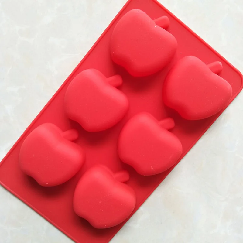 

apple silicone cake mold chocolate mold DIY baking jelly pudding silica mould