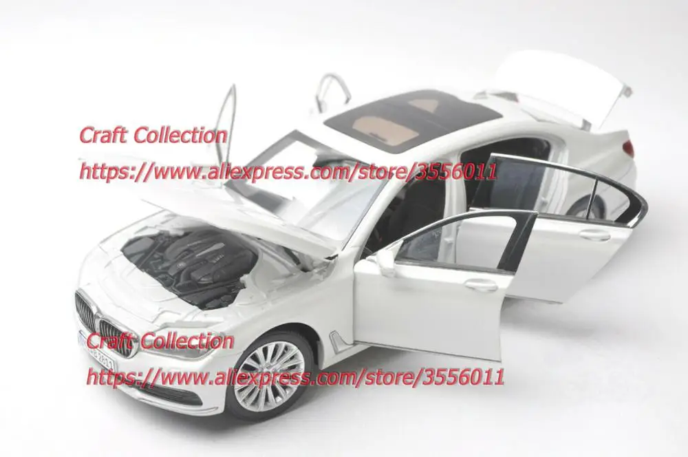 1:18 литья под давлением модель для 750Li 760Li белый Седан сплав игрушка автомобиль миниатюрная коллекция подарки