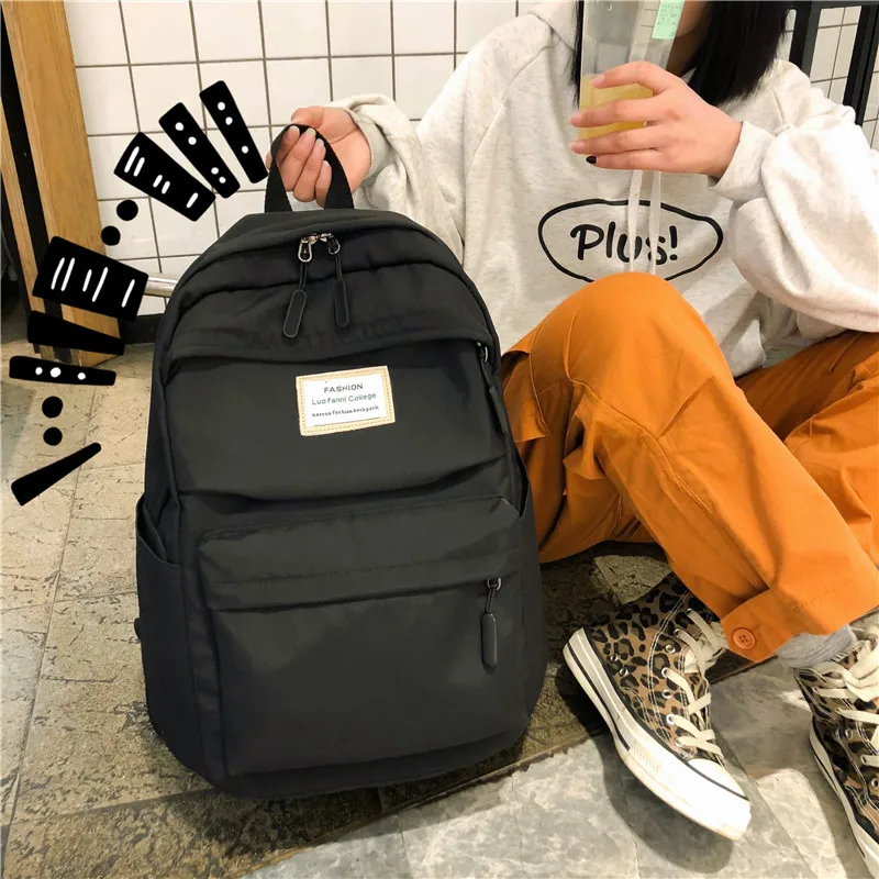  DCIMOR Waterproof Nylon Women Backpack Female Large capacity high schoolbag Korean Vintage girl Sho - 32976112805