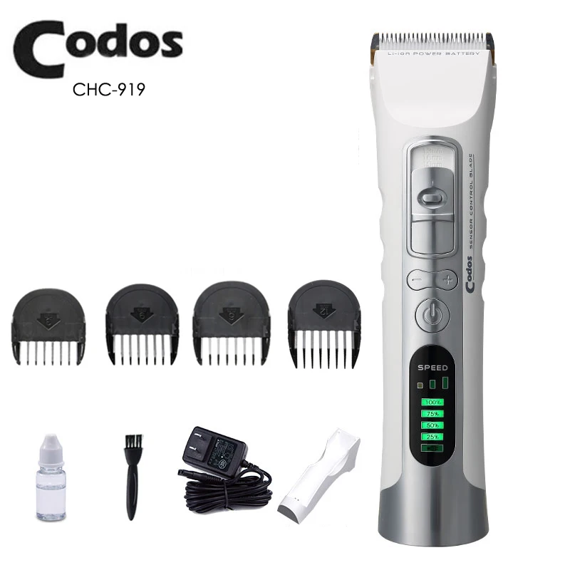 

New Style CODOS LCD Display Hair Clipper Rechargeable Hair Trimmer Baby Electric Shaving Machine For Salon 2600mA