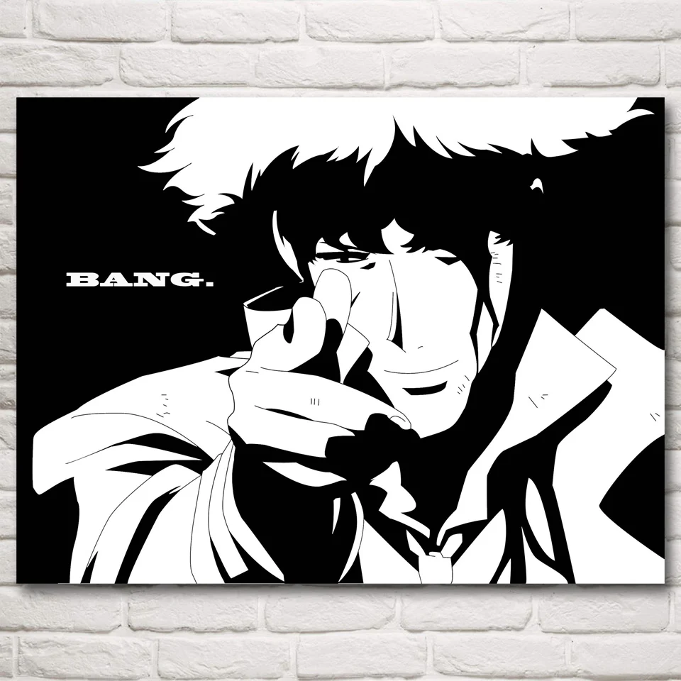 Постеры и принты в стиле аниме Cowboy Bebop Настенная картина из шелка современное