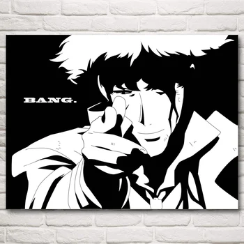 

FOOCAME Cowboy Bebop - Spike AnimeArt Silk Posters and Prints Painting Home Decor Wall Pictures For Living Room 24X32 Inches