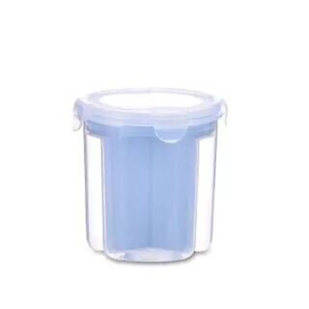 Отсек контейнер для хранения еды PP прозрачный зерновые кухонные Органайзер герметичная Вращающаяся крышка ящик для хранения закусок - Цвет: 13.5x14.5x11.5cm