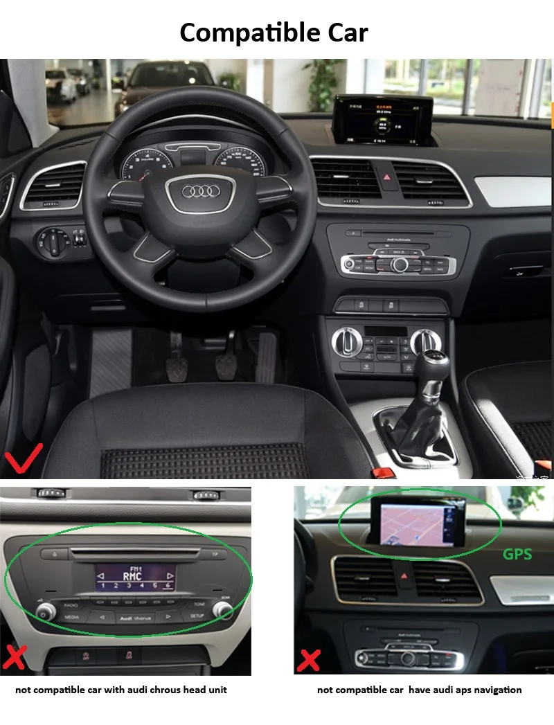 Best COIKA 8.8" Android 9.0 Car Multimedia Player For Audi Q3 2013-2018 Stereo GPS Navi WIFI Google Carplay 2+32G RAM Blue Ray IPS 2