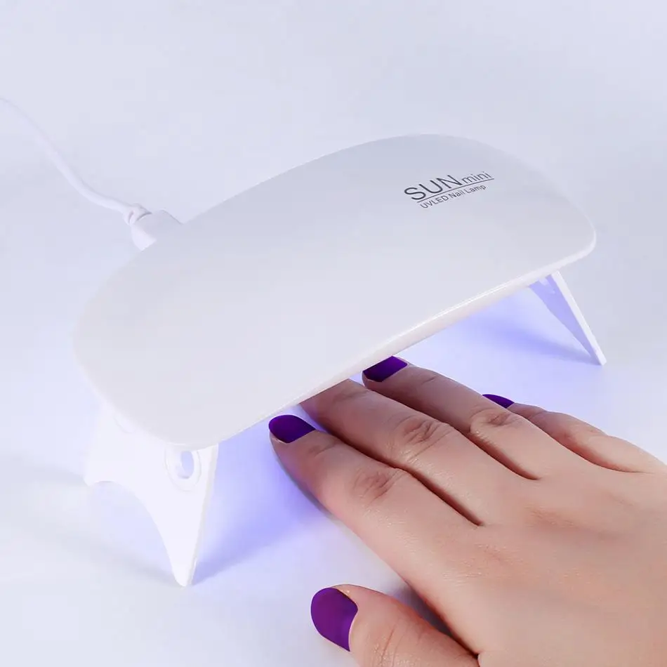 

6W USB Portable SUN Mini UV Nail Lamp Dryer for UV Gel Polish Curing 6PCs LED Lamp Dryer Manicure Machine Nail Art DryerTools