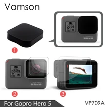 Vamson для GoPro Hero 5 Аксессуары 3 в 1 Защитная крышка объектива + ЖК-дисплей Экран Protector + протектор для GoPro Hero 5 VP709A