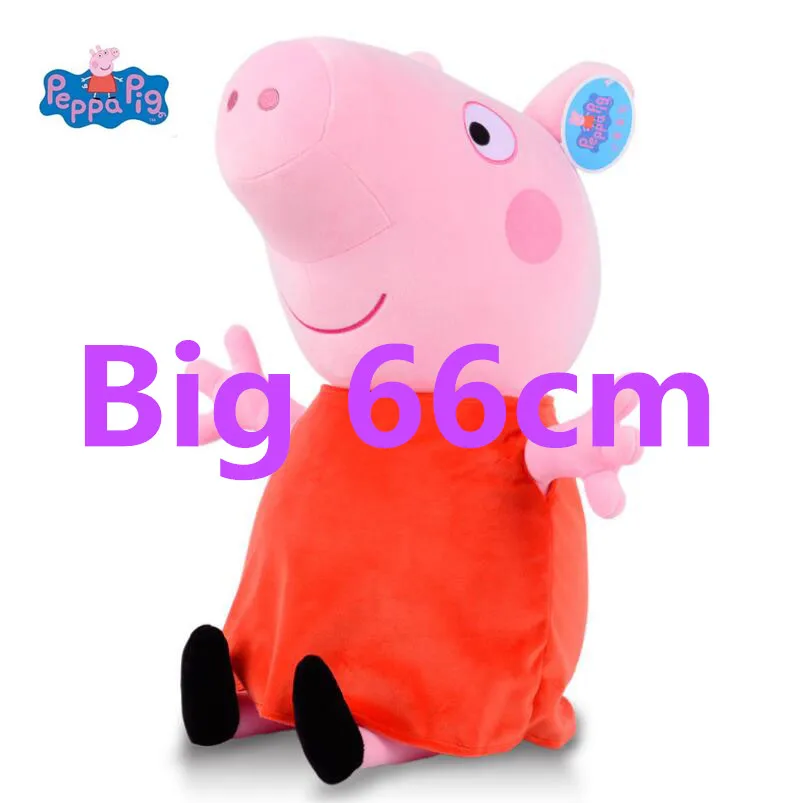 

Genuine Peppa Pig 66cm Lovely PP Cotton Stuffed Pig Plush Toy Super Soft Doll Kids Cute Toys Gift For Boys&Girls Birthday Gift