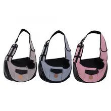 Pet Puppy CarrierPet сумка для путешествий на открытом воздухе сумка из сетки Оксфорд на одно плечо сумка-тоут слинг сетка Удобная дорожная сумка