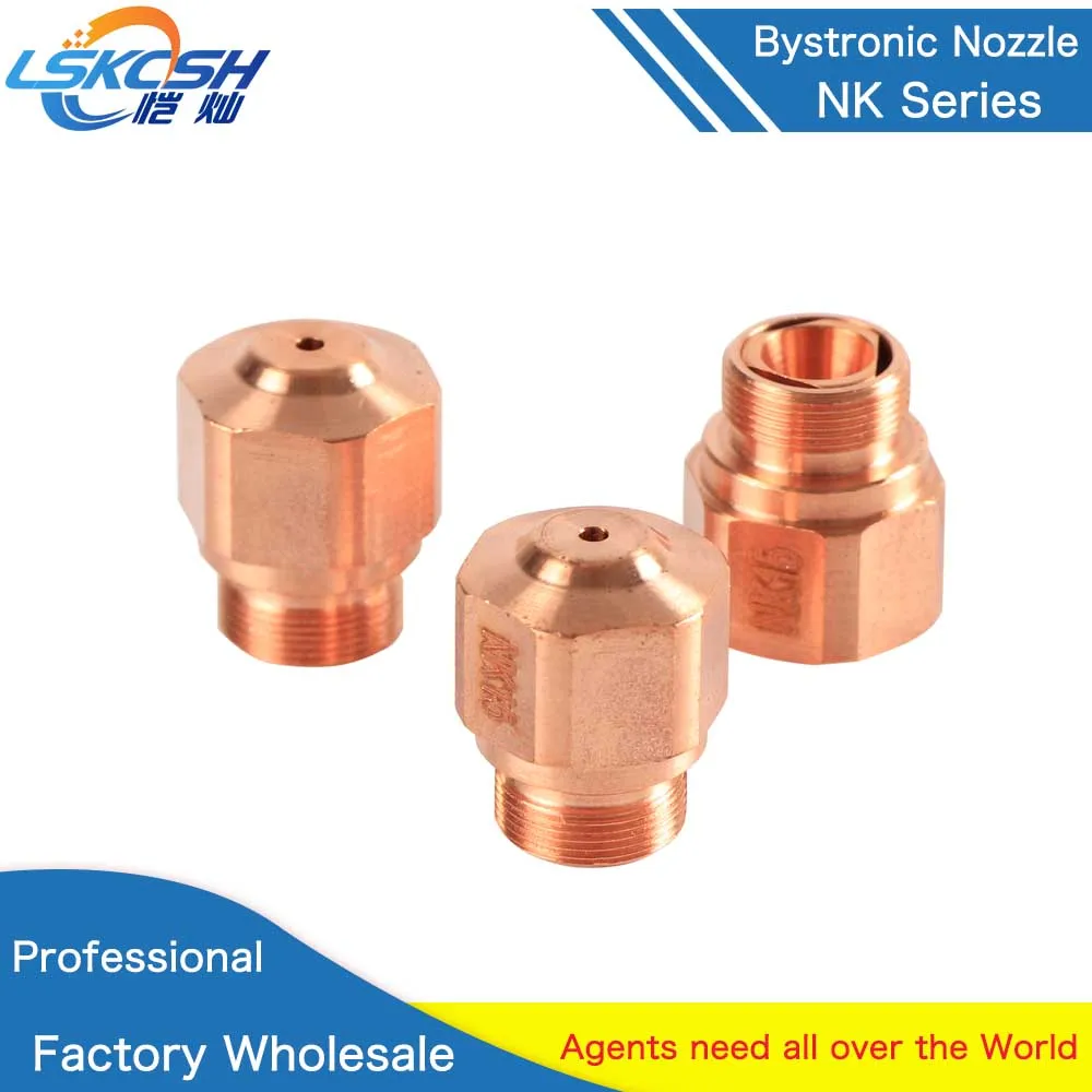 

LSKCSH 10pcs/lot NK10 NK12 NK15 NK17 NK20 NK25 NK30 bystronic Nozzle high pressure for Bystronic machine Free shipping wholesale