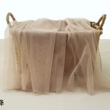 Однотонная Тюлевая сетчатая ткань телесного цвета, 1 ярд, тонкий тюль для свадебного платья с вуалью, сетка земляного цвета для свадебного декора, 30+ цветов