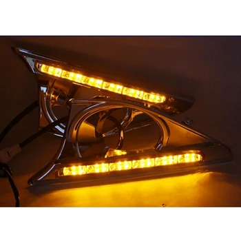 

Car Daylight 12V LED Daytime Running Light DRL For Toyota Camry 2012 2013 2014 DRL with Dimming Function 12V Fog lamp
