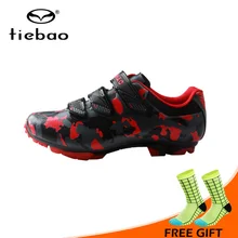 Tiebao/ г. Новые велосипедные ботинки мужская обувь для велоспорта с автоматическим замком дышащая Нескользящая велосипедная обувь для горного спорта sapatilha ciclismo
