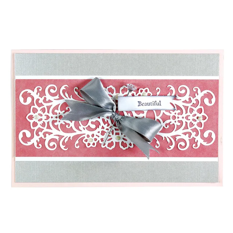 

DiyArts 1 Pcs/lot Metal Cutting Dies Scrapbooking For Card Making DIY Embossing Cuts New Craft Background Pattern Flower Lace