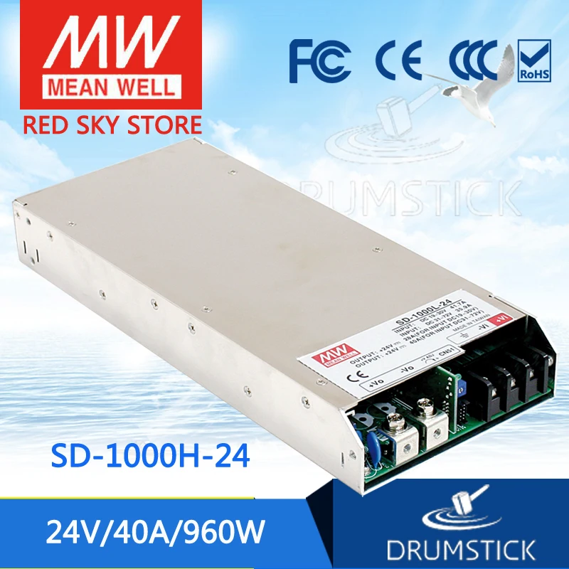 Redsky1 [MJYW] Hot! MEAN WELL original SD-1000H-24 24V 40A meanwell SD-1000 24V 960W Single Output DC-DC Converter