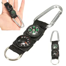 High Quality Mini Multifunction 3 in 1 Hiking Travel Compass Thermometer Carabiner Key Ring First Aid Kits Safety Survival Tools High Quality Mini Multifunction 3 in 1 Hiking Travel Compass Thermometer Carabiner Key Ring First Aid Kits Safety Survival Tools