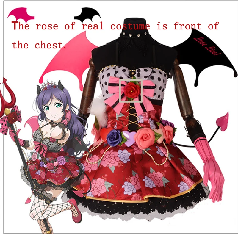 ROLECOS Anime Love Live! All Characters Cosplay Costumes Little Devil Arousal Kousaka Honoka Minami Kotori Cosplay Dresses
