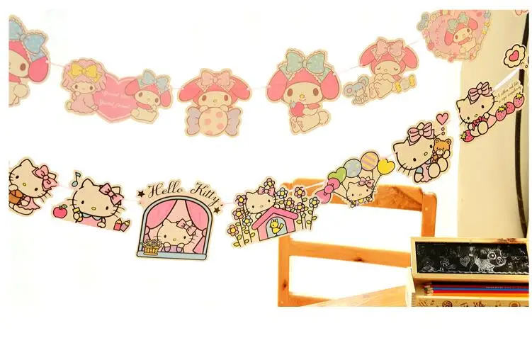 Kawaii Hello Kitty My Melody Twin Stars Birthday Party Decorations