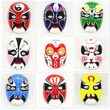 

30pcs Ethnic Beijing Opera Party Mask Masquerade Masks Mens Decorating Full Face Paper Pulp China Crafts Wholesale