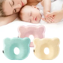 Высококачественная мягкая подушка для новорожденных, подушка из пены с эффектом памяти, Подушка для сна, противоскользящая Подушка с плоской головой в форме животного