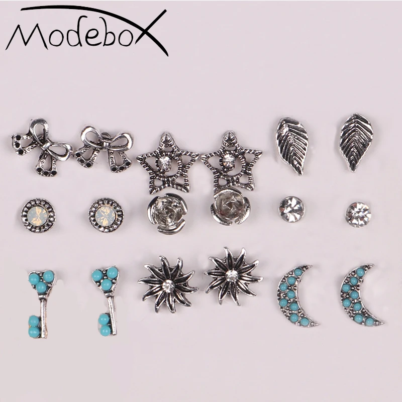 MODEBOX Астра серьги Простой маленькие комплект Elagant Винтаж для женщины ювелирные