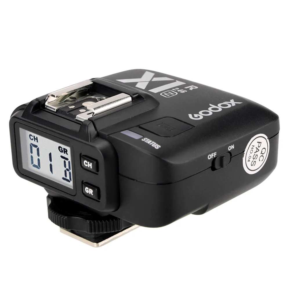 Godox Xpro-N 2.4G TTL Wireless Flash Trigger Transmitter with Godox X1R-N Receiver for Nikon Cameras 1//8000s HSS High Speed Sync