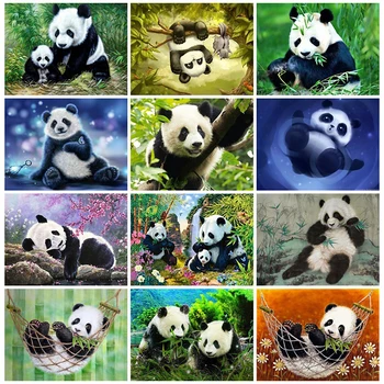 

Diamond Embroidery Animal Full Square Picture Mosaic Rhinestone Home Decoration Diamond Painting Pandas