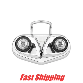 

316 Stainless Steel Cam Cleat with Wire Leading Ring Cam automatic rope board Sailing Sailboat Kayak Canoe Dinghy boat Hardware