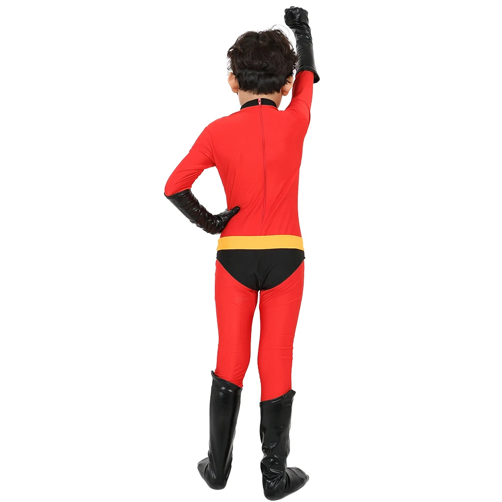 2018 free shipping The Incredibles Costume for kid High Elastic Lycra Spandex Bodysuit Second Skin Suit Child Cosplay Costumes 