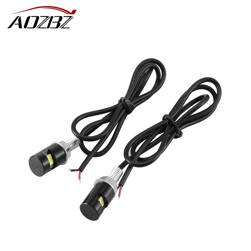 

2pcs Car Tail Number LED License Plate Light Screw Bolt Lamp Rear Tail Lights for Motorcycle Truck ATV Motorcycle Bike SUV 12V