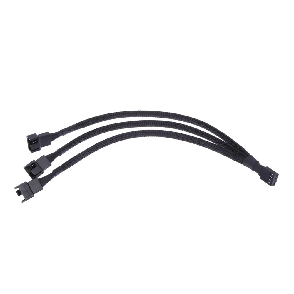Новый вентилятор 4pin на 3 x 4pin/3pin PWM удлинитель кабеля Пути Y сплиттер кабель 6 14| |